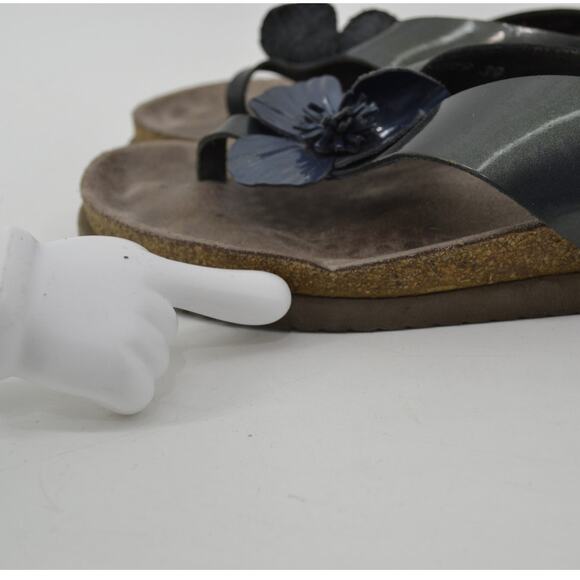 Mephisto Wms Euro 39 US 9 Sandal Blue Floral Thong Sandal - Picture 7 of 16